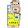 ローズガーデン前橋 3LDKの間取り
