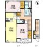 ルビー　Ｂ 2LDKの間取り
