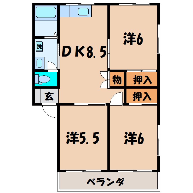 間取り図 コーポ陽光