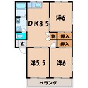 コーポ陽光の間取図