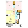グランシャリオ大胡Ｂ 2LDKの間取り
