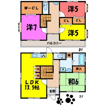 間取図 北代田町戸建（前橋市北代田町）