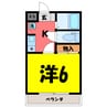 コーポ東日本Ⅱ 1Kの間取り