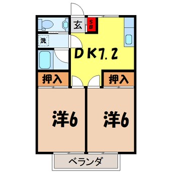 間取図 グレースハイム(前橋市天川大島町)