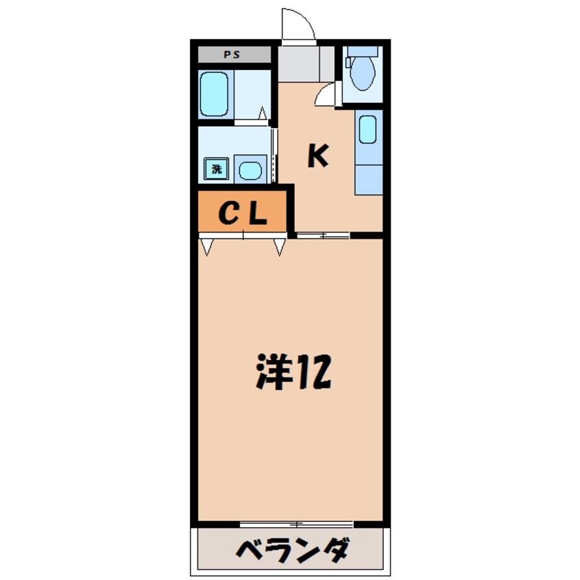 間取図 KURURUⅡ　(前橋市笂井町)