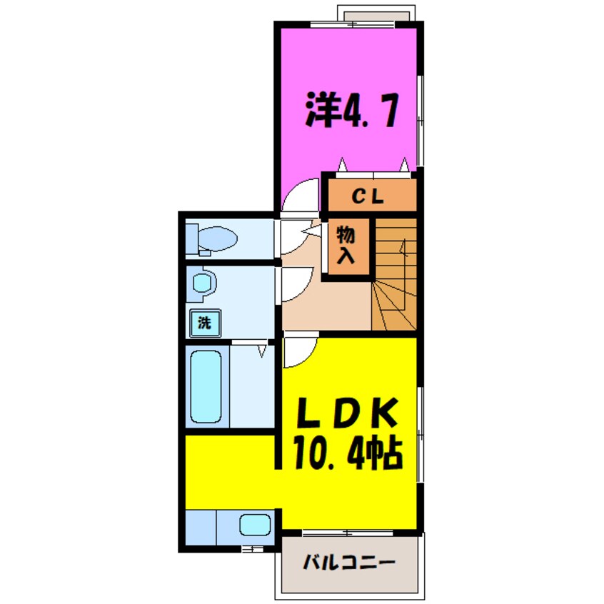 間取図 ルノン上新田　(前橋市上新田町)