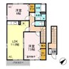 グランモアＡ/Ｂ 2LDKの間取り