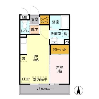 間取図 シルキーコート（藤岡市藤岡）