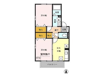 間取図 エクセランＡ/Ｂ（高崎市中泉町）