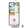 グランモンターニュ　 1Kの間取り