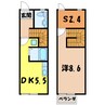 グリーンコート壱番館（高崎市新保町） 1DKの間取り