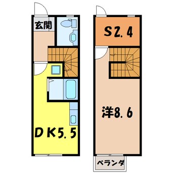 間取図 グリーンコート壱番館（高崎市新保町）