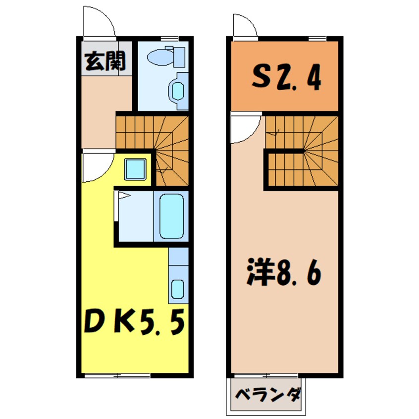 間取図 グリーンコート壱番館（高崎市新保町）