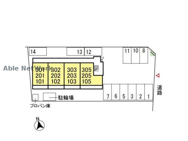 敷地内駐車場配置図 シャトル ブラン