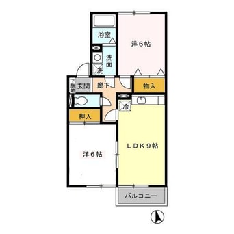 間取図 サンライズヒルA/B/C