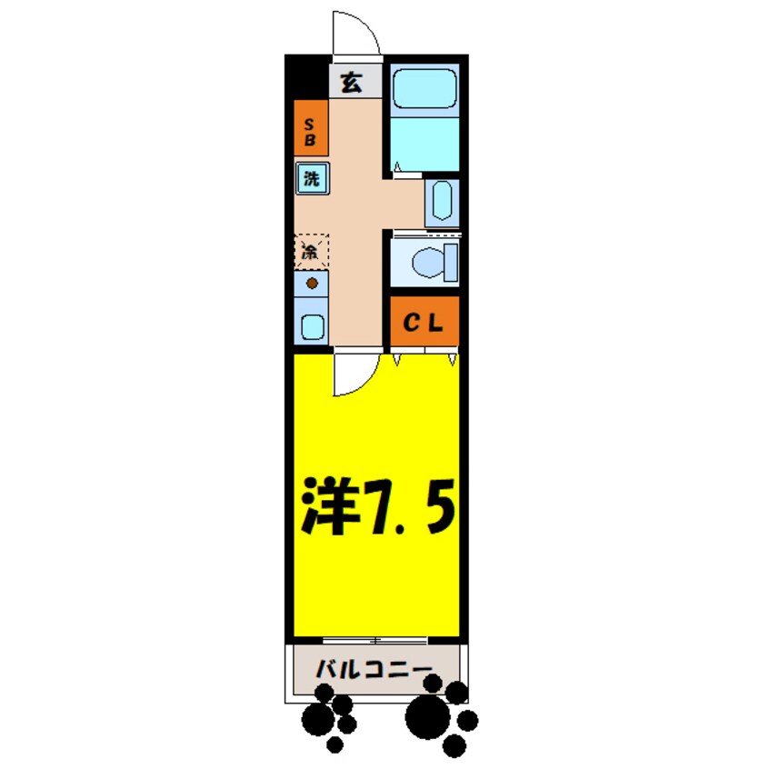 間取図 ＭＪハイツ（高崎市四ツ屋町）