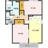 ニューポワール　Ａ/Ｂ/Ｃ 2LDKの間取り