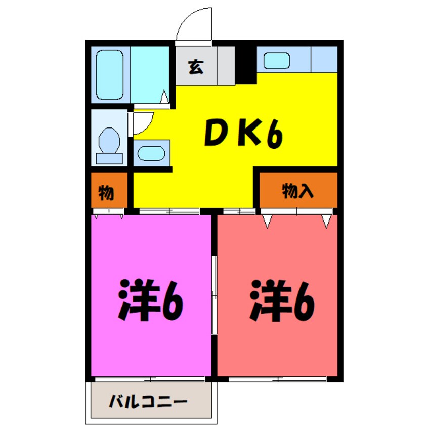 間取図 阿部ハイツ（高崎市昭和町）