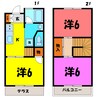 柊ハイツ（高崎市柳川町） 3Kの間取り