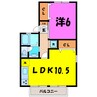 ヒイラギハイツⅡ（高崎市柳川町） 1LDKの間取り