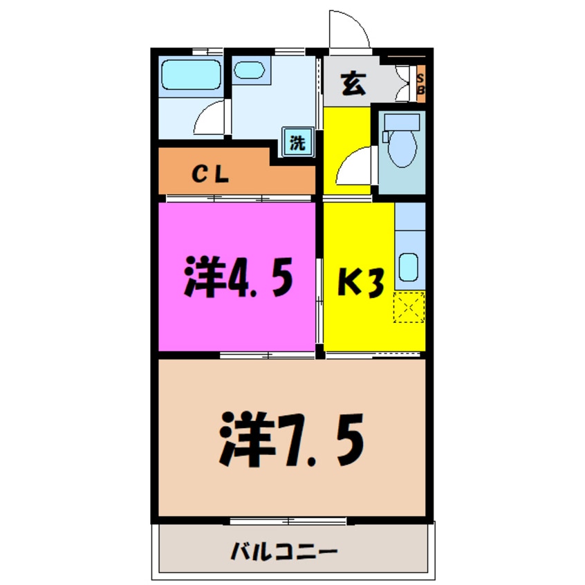 間取図 ブレーンハイム柴山