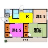 相川アパート（高崎市上小鳥町） 3Kの間取り