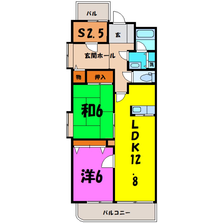 間取図 RM2 高崎（高崎市八島町）