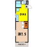 キモトビル（高崎市請地町） 1DKの間取り