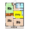 ミヤマハイツⅡ (高崎市新町) 3DKの間取り