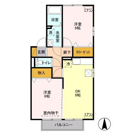 間取り図 藤ノ木ハウスAB（高崎市吉井町池）