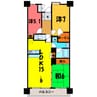ザ・グランクーブス 3LDKの間取り