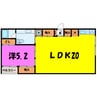 THE HIRIN GARDEN 1LDKの間取り