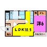 PRECIOUS DEAL A/B（高崎市和田多中町） 1LDKの間取り