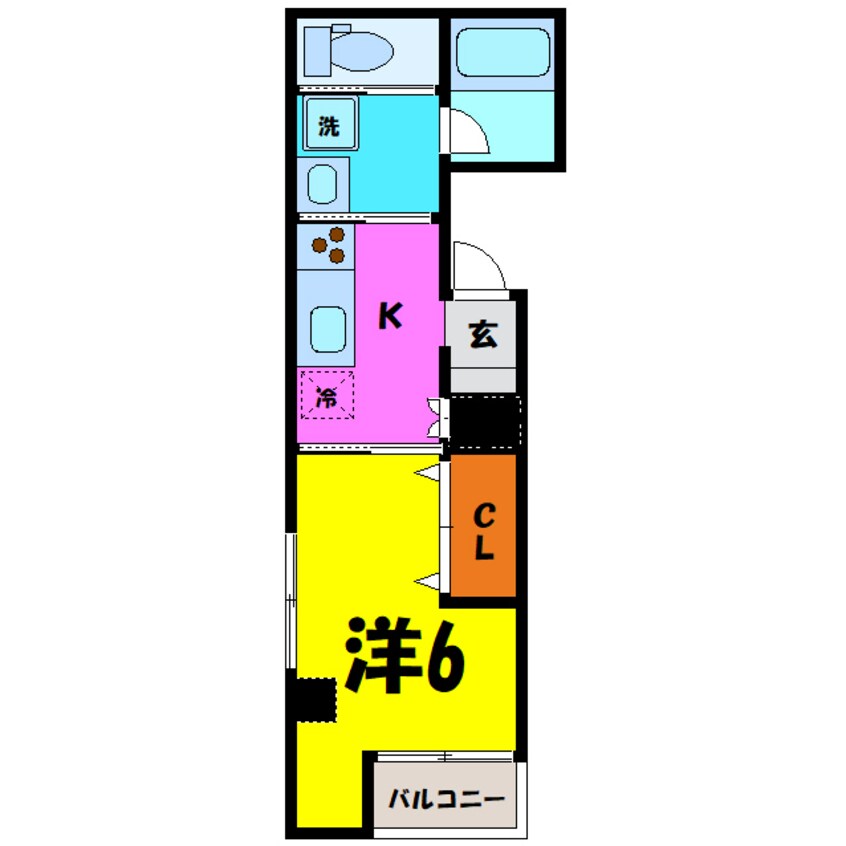 間取図 やまざきビル（高崎市あら町）