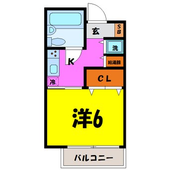 間取図 やまざきビル（高崎市あら町）