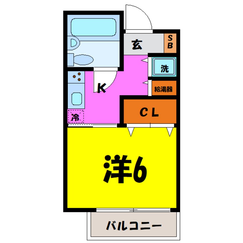 間取図 やまざきビル（高崎市あら町）