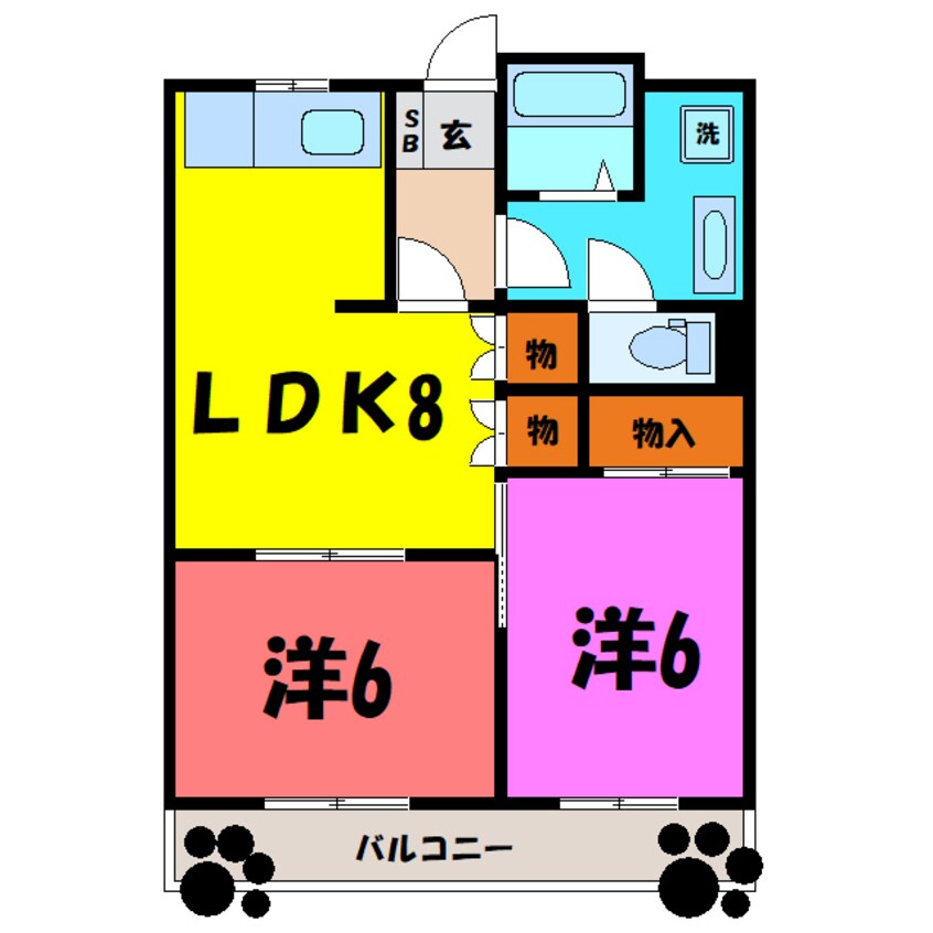 間取図 ロイヤル88（高崎市江木町）