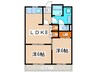 ロイヤル88 2LDKの間取り