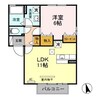 リュエル Ａ/Ｂ （高崎市貝沢町） 1LDKの間取り