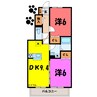 サンモールA（藤岡市岡之郷） 2LDKの間取り