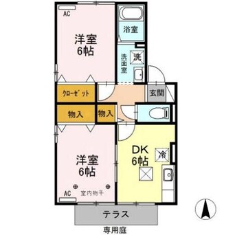 間取図 アベニールⅡ（高崎市中泉町）