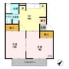 コーポ七曲りD 2DKの間取り
