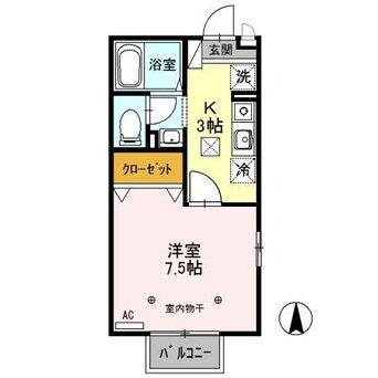 間取図 メゾン・ド・K（高崎市倉賀野町）