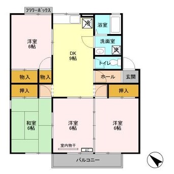 間取図 ネートアベニールB(高崎市八千代町)