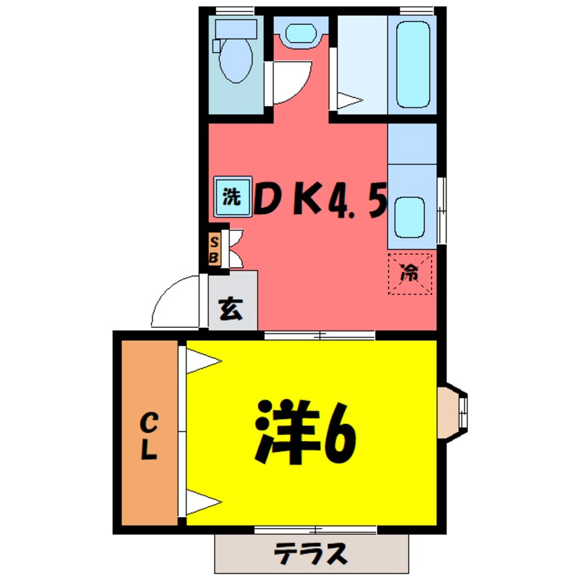 間取図 コンフォートハイツ（高崎市双葉町）