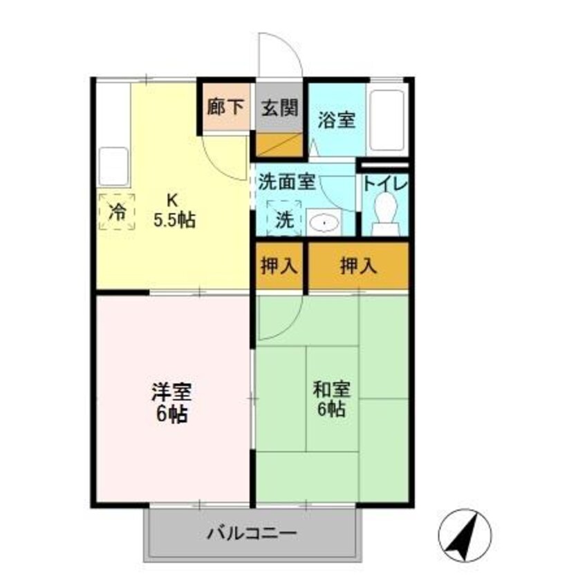 間取図 セジュールくらがの（高崎市倉賀野町）