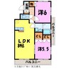 アストラーレ 2LDKの間取り