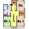 アストラーレ 3LDKの間取り