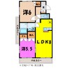 アストラーレ 2LDKの間取り