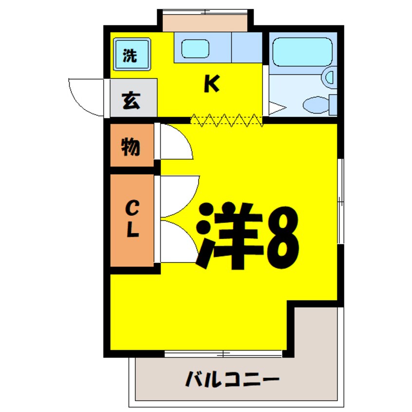 間取図 メゾン清水（高崎市柳川町）